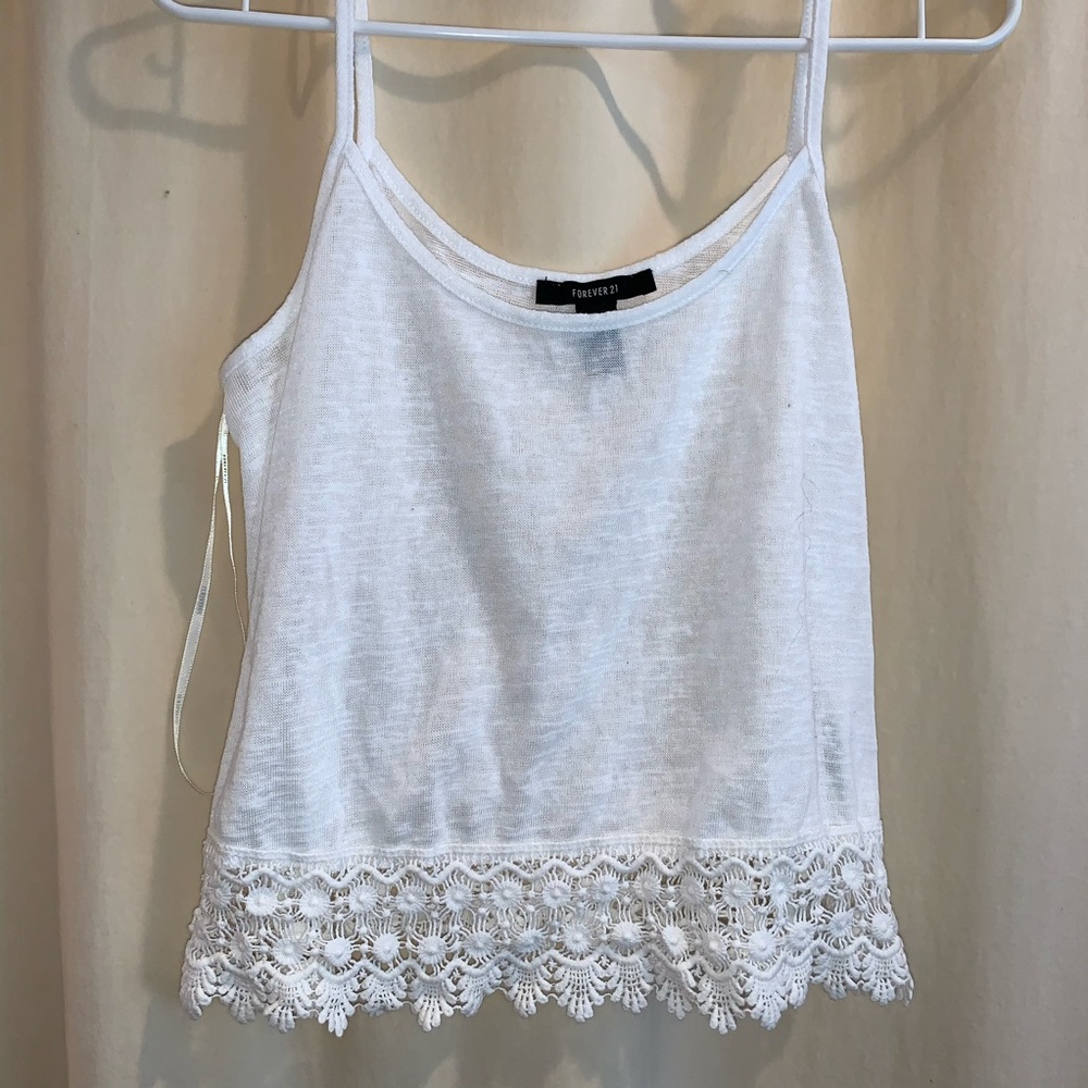 White Crop Top